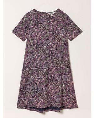 FatFace Fatface Simone Jersey Dress - Purple