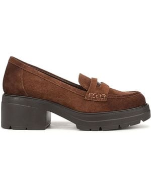 Naturalizer Lumos Wide Fit Loafers - Brown