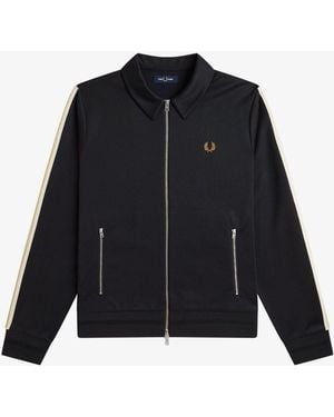 Fred Perry Fred Perry Tipped Tape Track Jacket - Blue