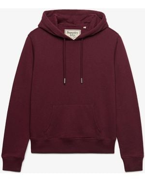 Superdry Signature Emb Hoodie - Red