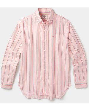 aubi Walesby Lightweight Relaxed Oxford Shirt - Pink
