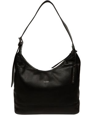 Cultured London 'Kovo' Leather Shoulder Bag - Black