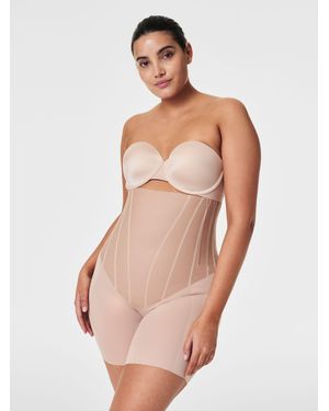 Spanx Totalcontour Extra Firm Control High-Waisted Mid-Thigh Shorts - Natural