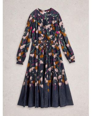 White Stuff Yuki Midi Dress - Blue