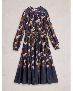 White Stuff Yuki Midi Dress - Blue