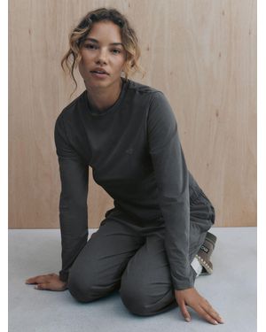 Self Charcoal Soft Touch Long Sleeve Pyjamas - Grey