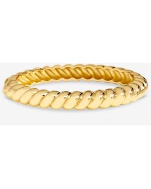 Jon Richard Tone Plated Ridge Bangle - Metallic