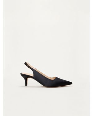 Phase Eight Satin Heeled Shoes - White