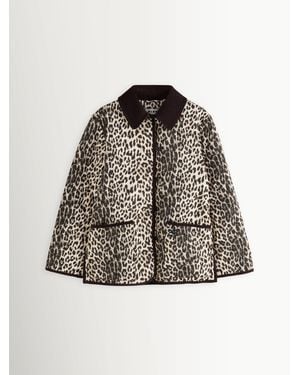 RIXO London Nina Leopard Mocha Earla Coat - Brown