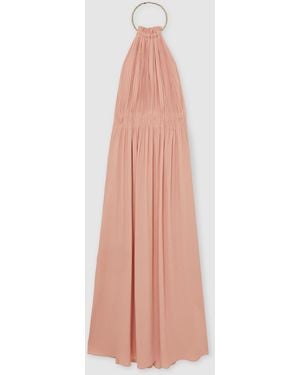 Reiss Vinnie Ring-Detail Halterneck Maxi Dress - White