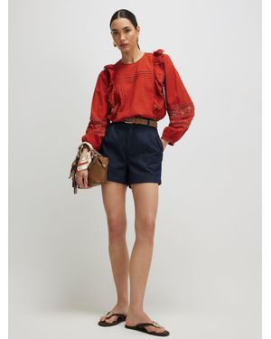 River Island Tailored Longline Denim Shorts
