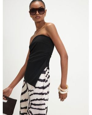 River Island Bandeau Hybrid Maxi Dress - White