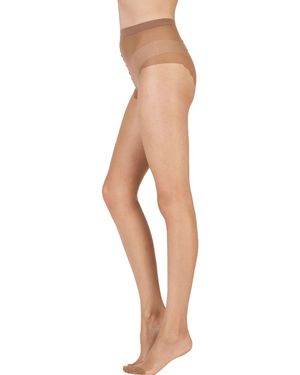 Pretty Polly Nylon Gloss 10 Denier Tights 3 Pack - White