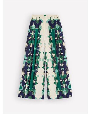 Boden Regent Wide Leg Pants - White