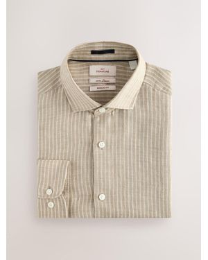 Next Signature 100% Linen Smart Shirt