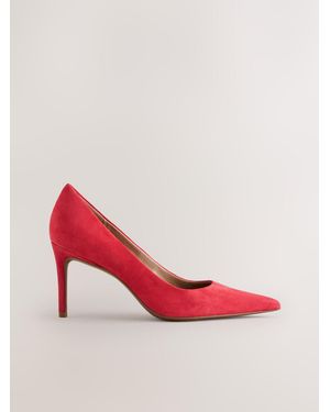 Next Standard/Wide Fit Mid Court Shoes - Pink