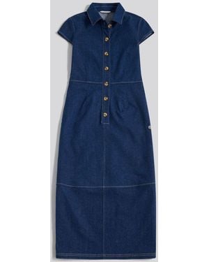 U.S. POLO ASSN. U. S. Polo Assn U. S. Polo Assn. Denim Midi Shirt Dress - Blue