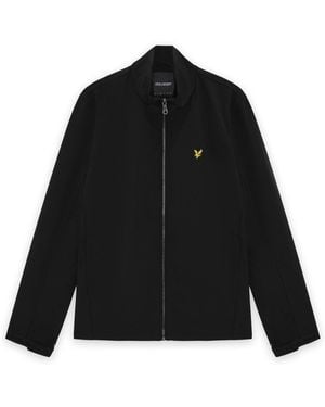 Lyle & Scott Mesh Back Softshell Funnel Neck Jacket - Black