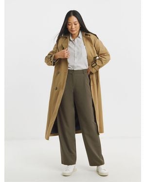 JD Williams Straight Leg Tailored Pants - Green