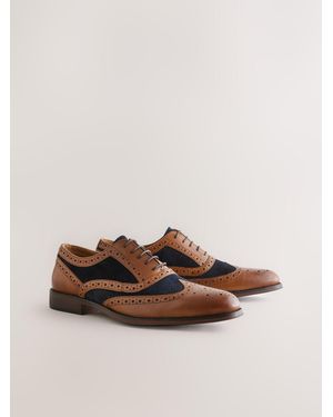 Next Heritage Brogue Schuhe - Braun