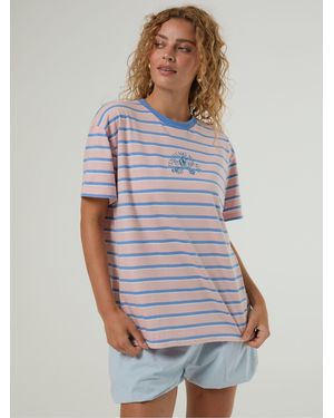Skinnydip London Disney Finding Nemo Stripe T-Shirt - Pink