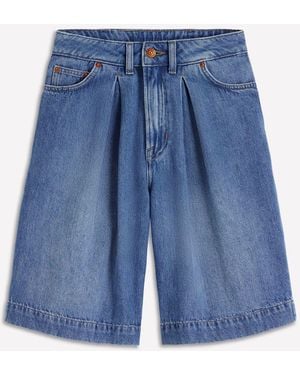 Boden Denim Bermuda Shorts - Blue