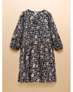 Joules Nelly Tie Front Dress - Black