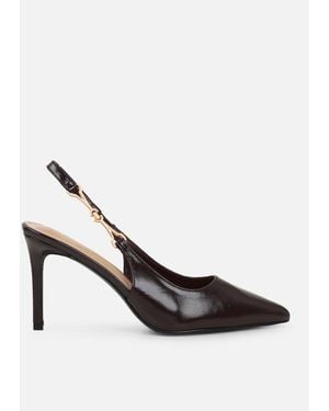 SIMMI Shivi Buckle Court Shoes - Red