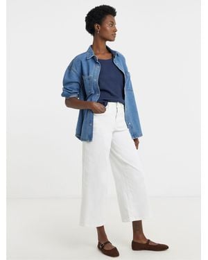 JD Williams Wide Cropped Jeans - Blue
