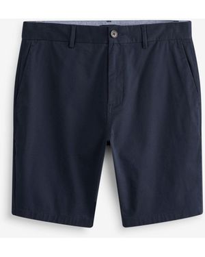 Next Straight Fit Stretch Chinos Shorts - Blue