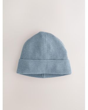 Next Light Fine Knitted Beanie - Blue