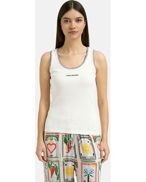 Smith & Soul Cotton Rib Tank Top - White