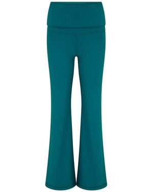 Pour Moi The Buttery Soft Moves With You Flared Leggings - Green