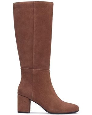 Hush Puppies Oprah Suede Long Boots - Brown