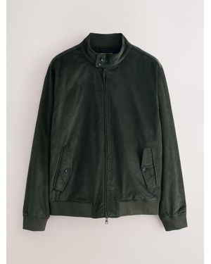 Next Corduroy Harrington Jacket - Green