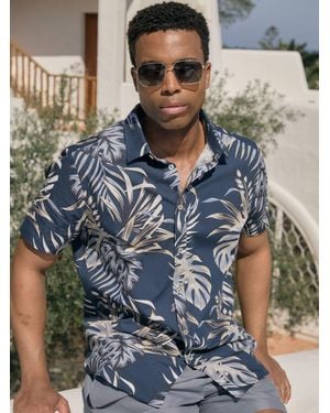 Threadbare Short Sleeve Shirt - Blue