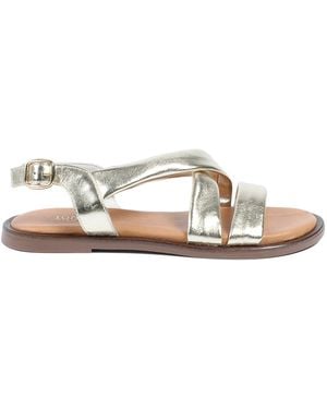 Jones Bootmaker Regular Fit Hali Leather Sandals - Metallic