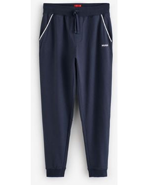 HUGO Noah Stripe Detail Logo Joggers - Blue