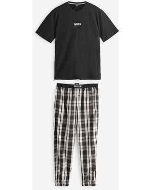 BOSS Relaxed Fit Pyjamas Set - Black