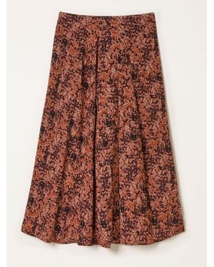 FatFace Fatface Skye Midi Skirt - Brown