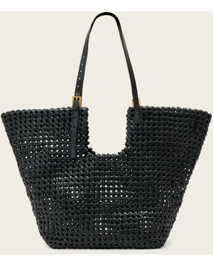 AllSaints Allsaints Ara Leather Knot Tote Bag - Black