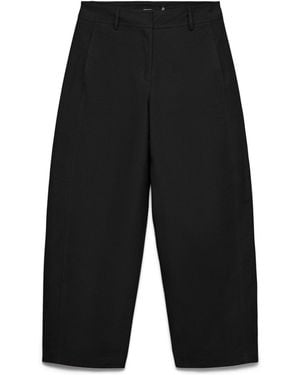 Vero Moda Petite Mid Rise Barrel Leg Pants - Black