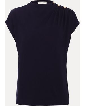 Phase Eight Paige Ponte Top - Blue