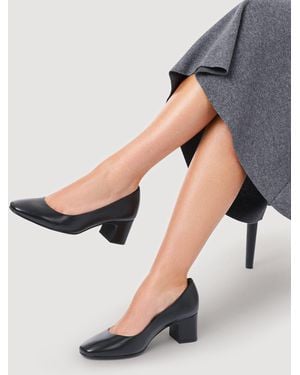 Jones Bootmaker Ladies Court Smart Shoes - Gray
