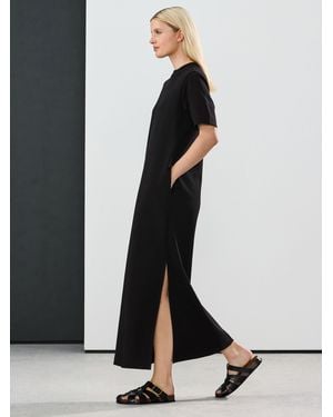 Next Heavyweight Short Sleeve Crew Neck Maxi T-Shirt Dress - White