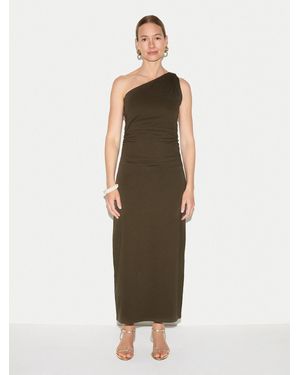 Jigsaw One Shoulder Jersey Dress - Green