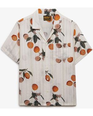Superdry Beach Printed Short Sleeve Shirt - White