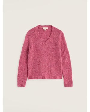 Seasalt Cornwall Dawson Pick V- Neck Jumper - Pink