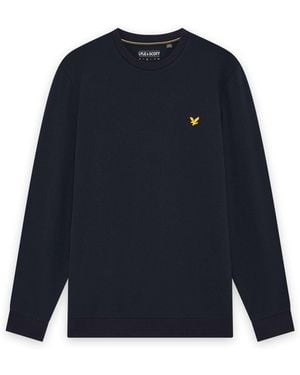 Lyle & Scott Crew Neck Fly Fleece - Blue