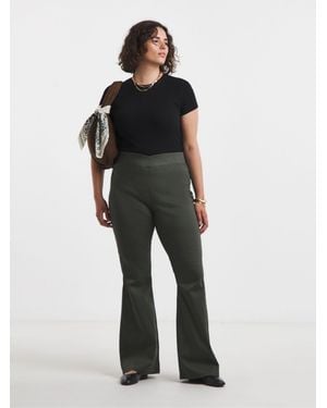 Simply Be Flare Weekender Jeggings - Black